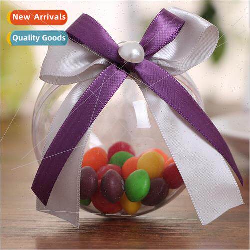 Wedding Candy Boxes Transparent Round Plastic Ball Candy Cre