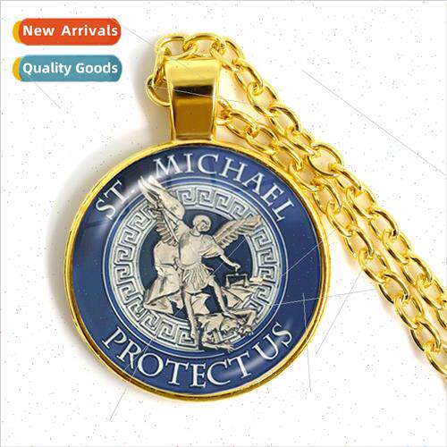 St Michael Archangel Russian Orthodox Pendant Jewellery Neck