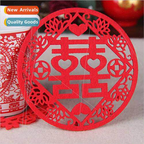 Creative Felt Coasters Placemats Paper Cutting Felt Crafts F