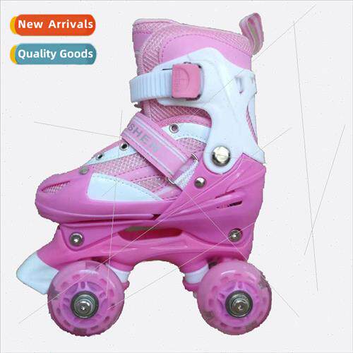 Ou Shen Double Skates Roller Skates Full Flash 2-in-1 Quad R