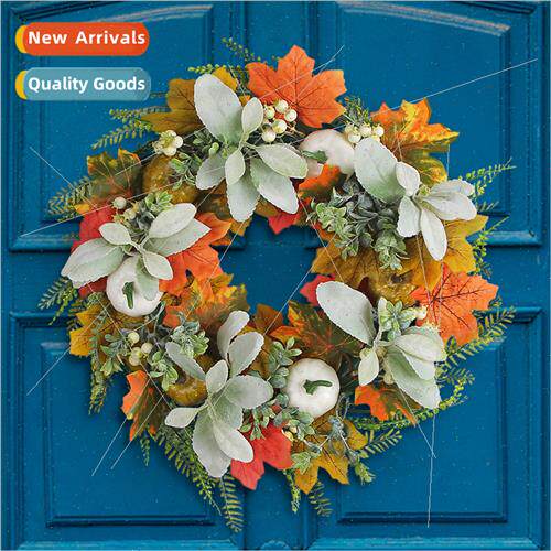 New  Halloween Thanksgiving Christmas Wall Decoration Wreath
