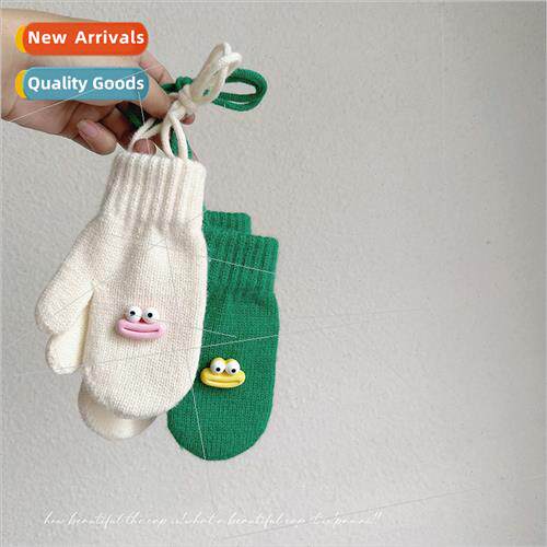 Autumn winter children cute cartoon quirky finger gloves win