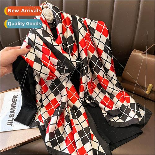 Thin spring autumn color combination college diamond-shaped