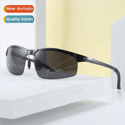 6806-1 square half frame sunglasses 2019 new fashion aluminu