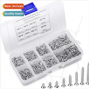 flat head tapping 800pcs 304 screws Phillips boxed
