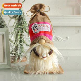 man doll cup faceless knt coffee old decorations Cute window