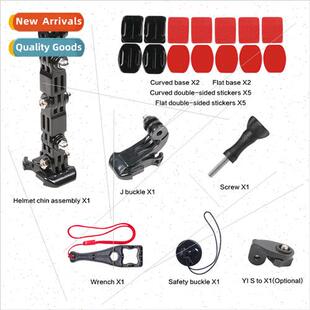 适用GoPro mountain dog sports camera motorcycle helmet chin