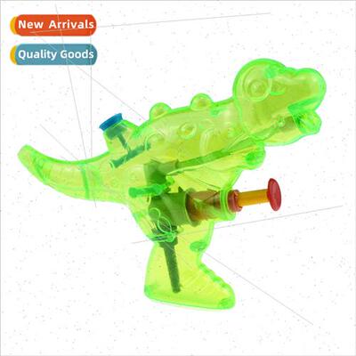 Colorful transparent dinosaur whistle small water gun summer