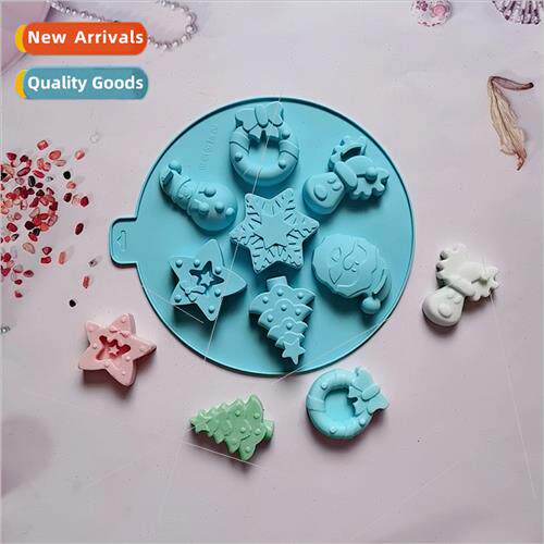 licone 7pcs Round Christmas New 624 Cake licone Molds Handma