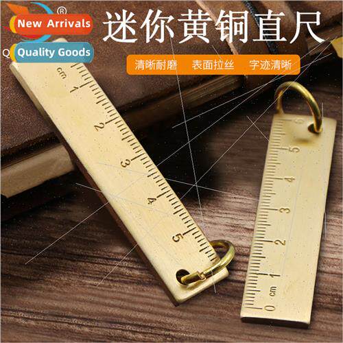 6cm Brass Ruler Thickened Brass Metal Ruler Measuring Tool K
