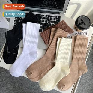 autumn anti and socks cotton winter mid Socks calf womens