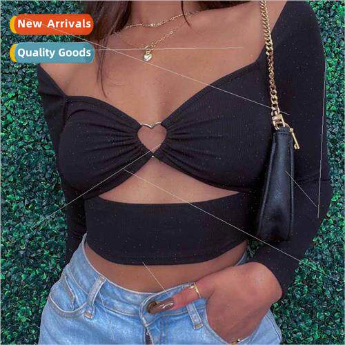 2023 Summer New Spice Girls Sexy Cross Hollow Strapless Hang