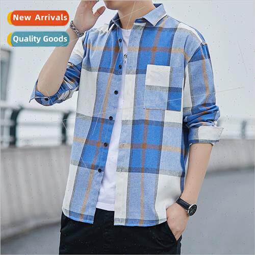 Men shirts long-sleeved shirt men nd casual Korea  versatile