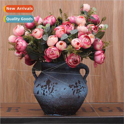 Floral art Europe simulation flowers 10 tea rose love tea bu