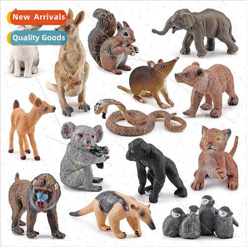 Small size wild animal model brown bear Asian elephant pengu