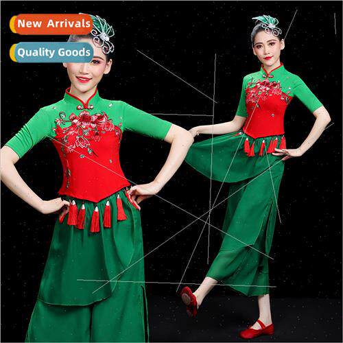 Square Dance Costume Female Summer Middle-aged and Old-aged