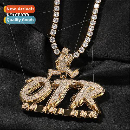 Creative hip-hop new OTR letter pendant hiphop set dance fas