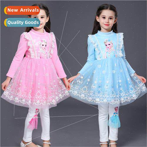 Girls dress spring and fall 2022 new  childrens dress skirt