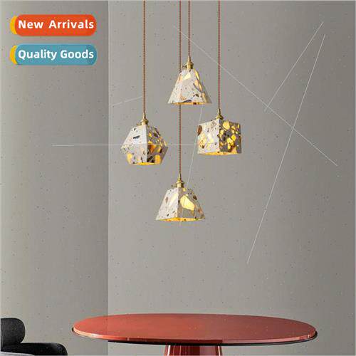 Scandinavian bar luce terrazzo lamp retro creative dining ro