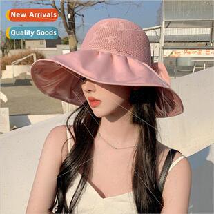 female outdoor travel 2023 mesh hat butterfly breatha Korea