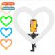 Colorful Heart LED RGB Col Photography Dazzling ght Fill