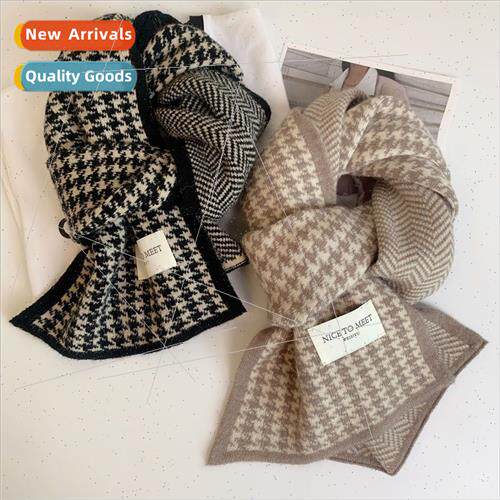 new Korea  classic bird-eye double-sided scarf women fall wi