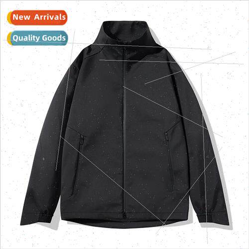 Punching jacket new collar men HK simple solid color fashion