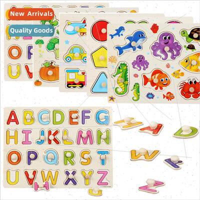 Stereoscopic wooden pegs hgrasp board puzzle early childhood