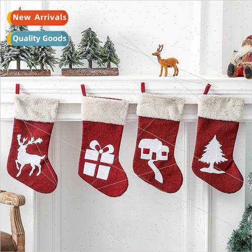 2021 New Christmas Stocking  Bags Christmas Decoration Suppl