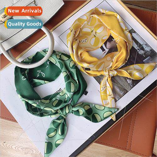 A variety optional new Korea  long scarf silk satin small sc