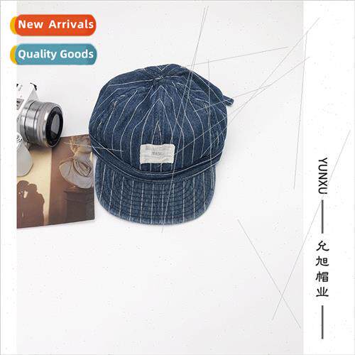 fall winter Japan striped cotton duck tongue hat children co
