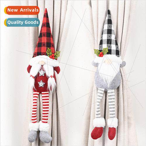Christmas decorations est old man curtain buckle faceless do