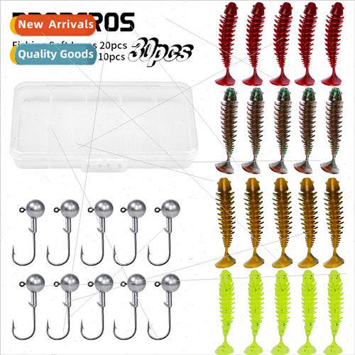 Reverse Threaded T-Tail Maggot Road Runner Soft Ba Slow nkin