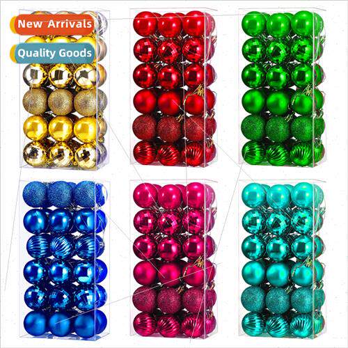 Creative bucket set 6CM36 boxed balls Christmas window decor