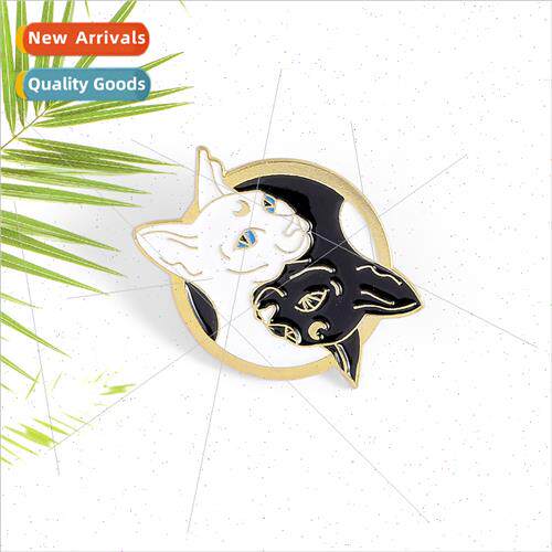 Creative cartoon animal kten alloy brooch personalised cute