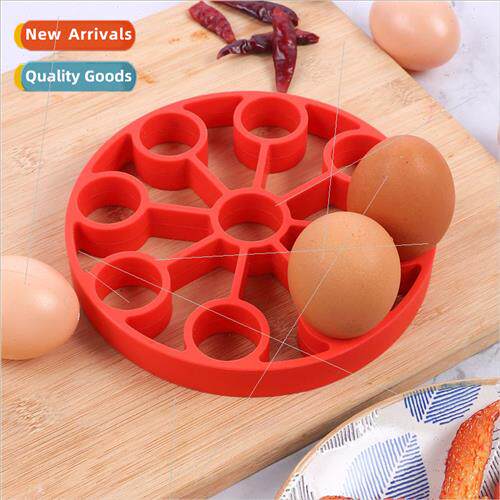 9 Holes Round Egg Steamer 648 Baking Tools licone Omelette H