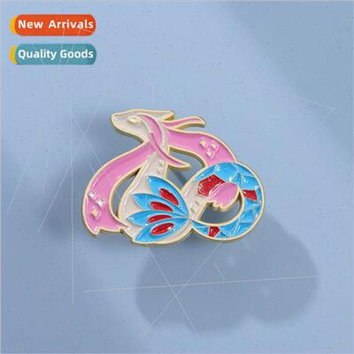 New cartoon colourful small animal shape niche brooch access