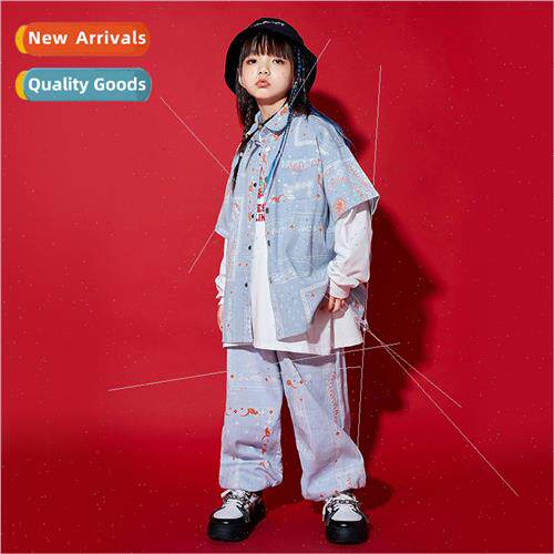 Childrens hip-hop wind nd set dance su boy and girl loose th