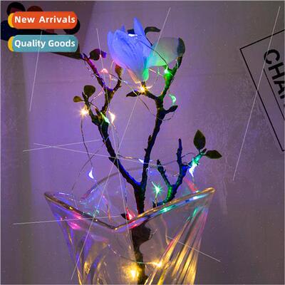 Wine Bottle Cork Button Lamp Copper Wire Lamp Room Decoratio