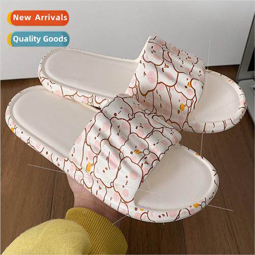 Korea fashion girl heart indoor bathroom soft bottom slipper