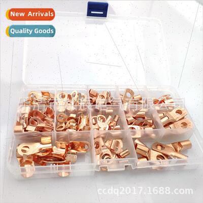 130pcs peephole terminal connecting wire copper nose cold pr