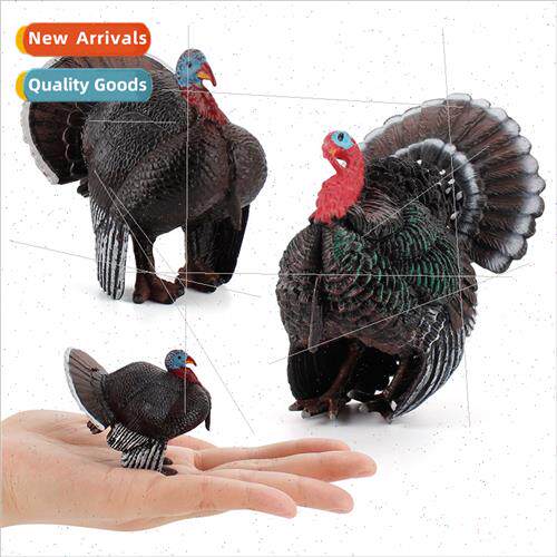 Static solid animal turkey model bird model Children cognive