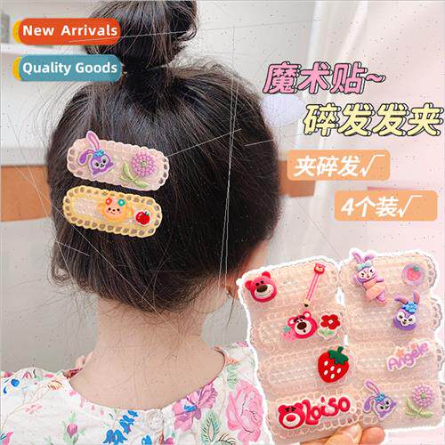 Cute girl  bangs stickers children broken hair artifact head