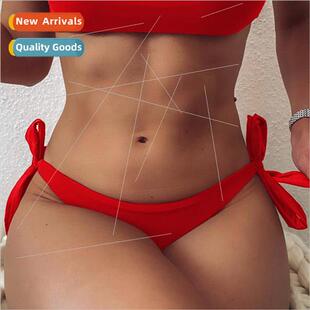 Color Bikini Spl New Swimsu Solid Tie 2021 Swimwear