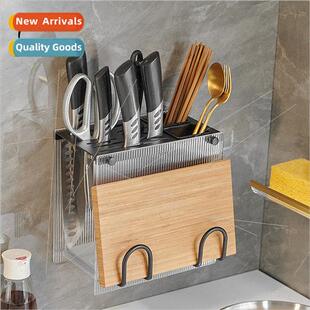 Rack Shelf Onepcs Kchen rack Knife chopper chopstick Acrylic