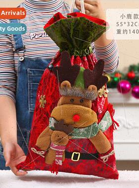 Holiday  Bags Santa Backpack Bags Large Faux Leather Christm