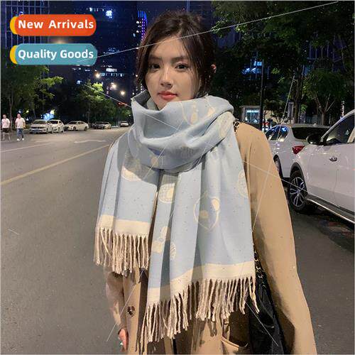 Autumn winter new cartoon wind hundred wh shawl winter Korea
