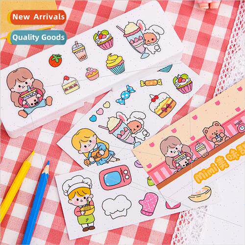 Korea stickers ins cute cartoon pvc stickers water cup noteb