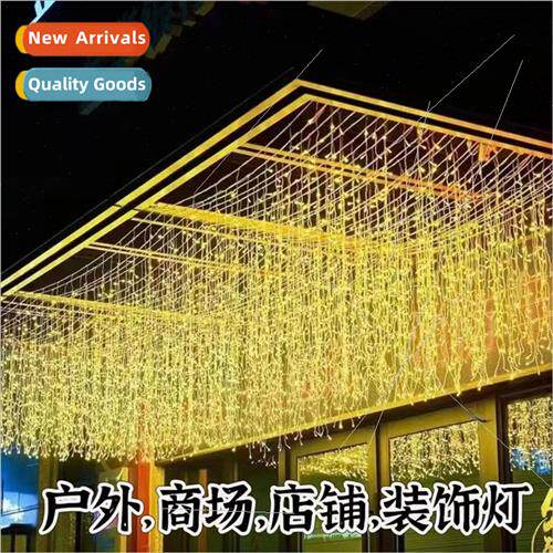 led curtain lights ice bar waterfall lights camping atmosphe