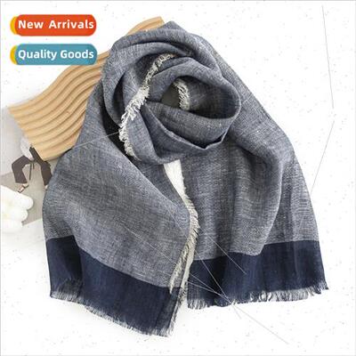 Japan fashion wild cowboy color cotton scarf in long simple